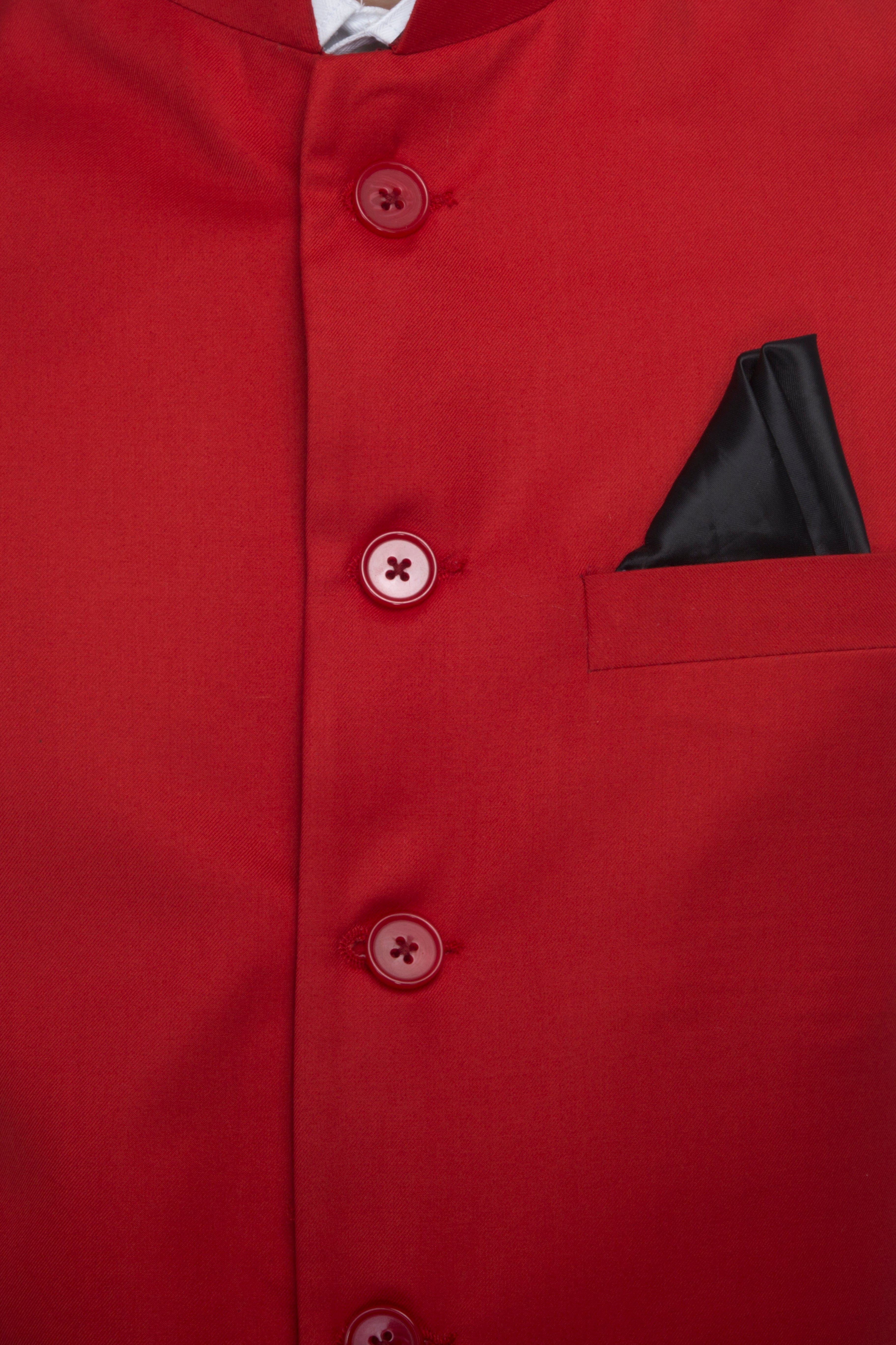 Favoroski Men's Red  Waistcoat