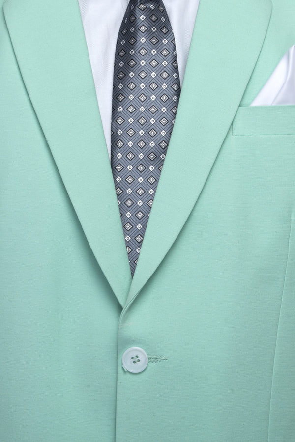 FAVOROSKI Sea Green Slim Fit Formal/Party Single-Breasted Casual Blazer