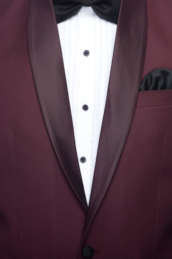 FAVOROSKI Wine Fit Party wear Single-Breasted Tuxedo Blazer